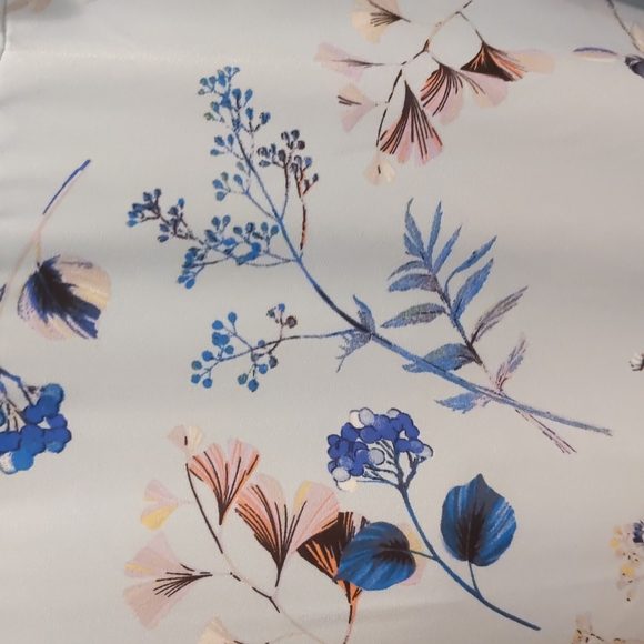 NWT, Banana Republic sleeveless high- low ruffle maxi dress, light blue, size 4 - Picture 8 of 11